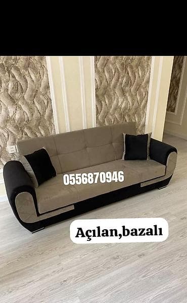 termo biləcər: Divan, Qonaq otağı üçün, Parça, Bazalı, Açılan, Kitab — 6