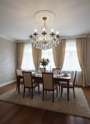 çilçıraqlar: Çılçıraq, 10 və daha çox lampa, Xrustal — 1