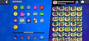 Brawl Stars oyun hesabı – yüksək səviyyəli kosmetik kolleksiya - Oyun — 6