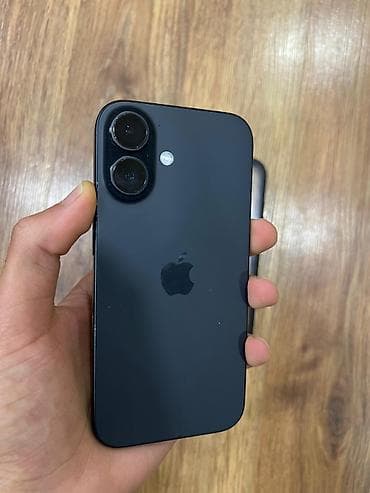 xiaomi mix flip: IPhone 16, 128 GB, Qara, Zəmanət, Simsiz şarj, Face ID — 2