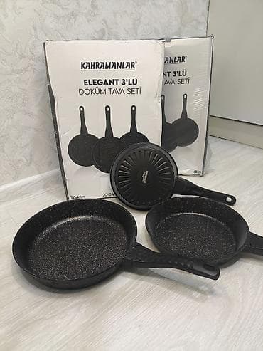 granite tava: Tava, rəng - Qara, Qranit, 26 sm, Türkiyə — 1