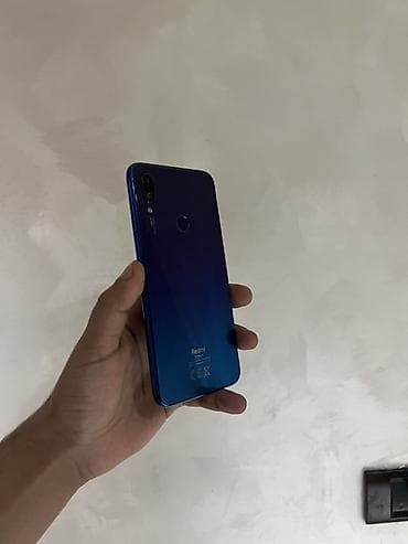 j 7: Redmi Note 7, 64 GB, rəng - Göy, Barmaq izi, Face ID — 7