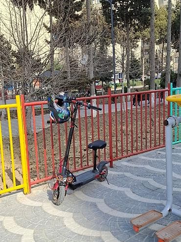 Elektrik nəqliyyatı: Elektrik skuter – oturacaqlı, güclü asqılı və iki farali max suret 60 — 3