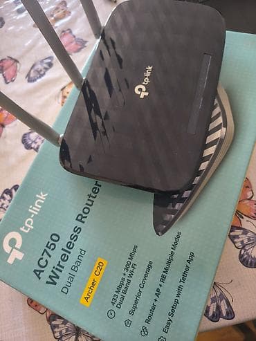 TP-Link Archer C20 AC750 Dual Band simsiz router Xüsusiyyətlər: - lalafo.az -da TP-Link Archer C20 AC750 Dual Band simsiz router Xüsusiyyətlər: -