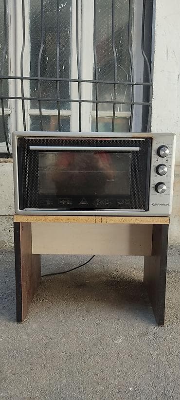 panel kamera: Hoffmann elektrik sobası (mini fırın) işləyir. - Ön şüşə qapılı, metal — 2