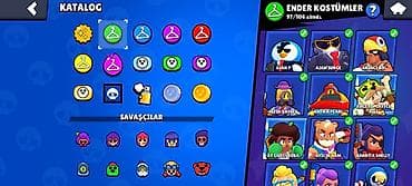 pre workout: Brawl Stars hesabı - Kupa yolu: 74 954 (ən yüksək 74 962) - Toplanan — 3