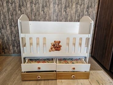 Qida məhsulları: Oğlan və qız üçün, Dördbucaq, Beşik, Dəstsiz, Matras ilə, Yellənmə mexanizm ilə — 2