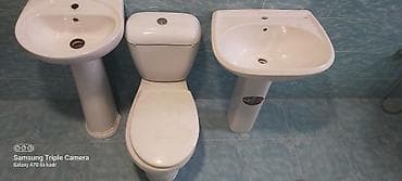 Sanitar avadanlıq dəsti - Bir ədəd döşəməyə quraşdırılan unitaz –