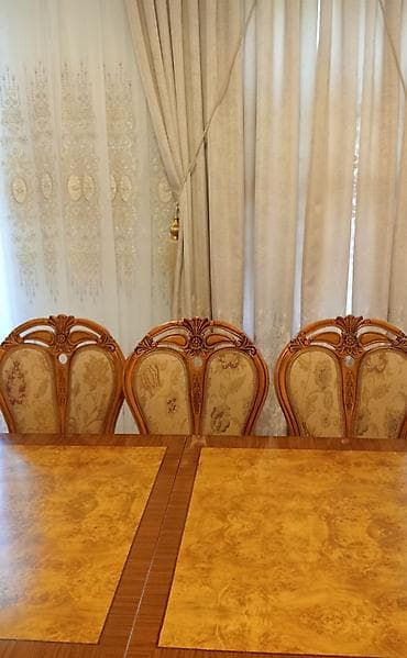 restoran ucun stol stul: Qonaq otağı üçün, Yeni, Açılan, Dördbucaq masa, 8 stul — 8