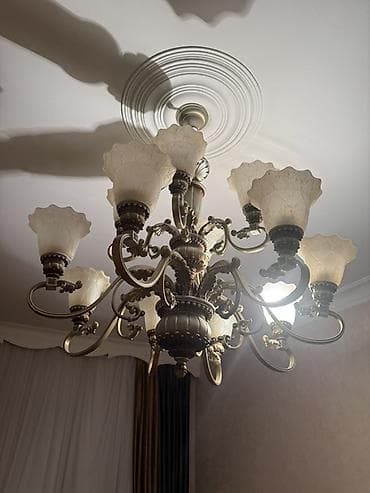 Çılçıraq, 10 və daha çox lampa, Metal