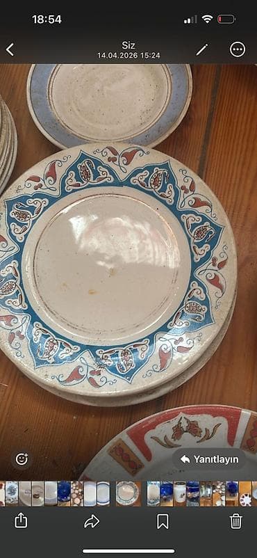 portret sekiller: Boşqablar, rəng - Ağ, Keramika — 1