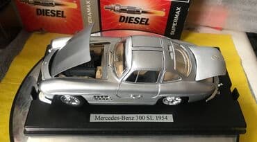 metbex tavan modelleri: Коллекционная модель Mercedes-Benz 300SL Coupe W198 Silver 1954 — 22