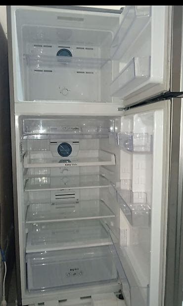 Soyuducular: İşlənmiş 2 qapılı Samsung Soyuducu Satılır, rəng - Boz, Təkərli — 2