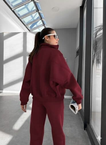 флисовые мужские спортивные костюмы: Unvan Gəncə şəhəri. Qadınlar üçün kapüşonlu idman dəsti - 2 — 11