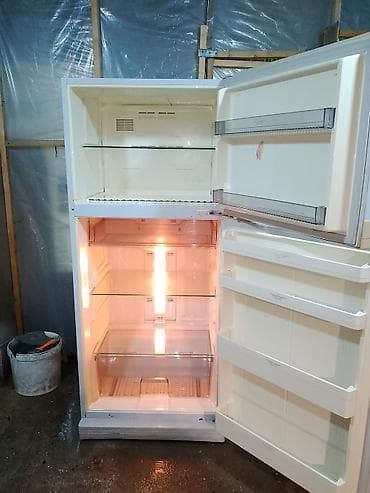 Elektronika: İşlənmiş 2 qapılı Soyuducu Satılır, rəng - Ağ, Təkərli — 3