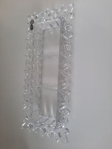 original cobalt: Tort və şiriniyyat qabı, Xrustal, Çexiya — 1