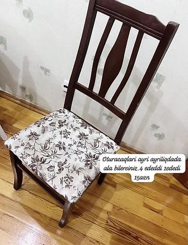 balkon stul: Oturacagi tek olaraqda ala bilersiniz.1ededinin qiymeti 15Azn 4ededi — 2