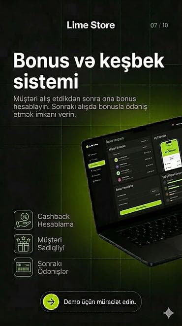 Biznes üçün program təminatı: Lime Store – mağaza satış üçün vahid idarəetmə proqram 🎁ilk ay — 10