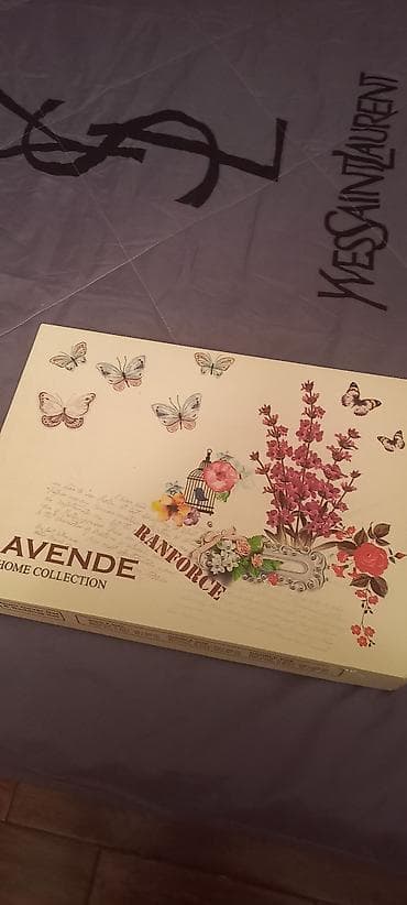 stul ev: Lavende Home Collection – Ranforce yataq dəsti - Dəst: qoşa ölçü — 3