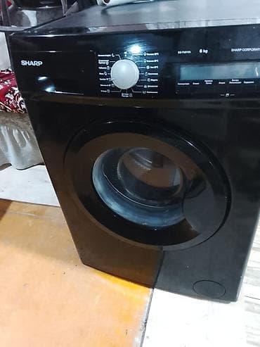 Məişət texnikası: Paltaryuyan maşın Sharp, 6 kq, Avtomat, Qurutmasız — 1