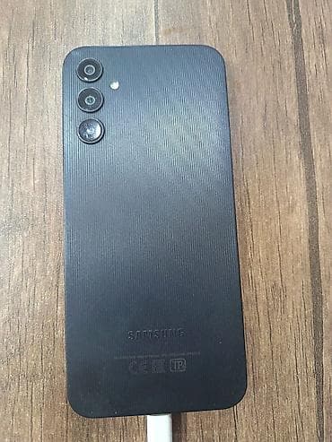 Samsung Galaxy A14, 128 GB, rəng - Qara, Sensor, Barmaq izi, Simsiz şarj