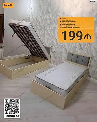 Çarpayı – açılan, bazalı model - Ölçü: 90 x 200 sm - Mexanizm lalafo.az -da Çarpayı – açılan, bazalı model - Ölçü: 90 x 200 sm - Mexanizm