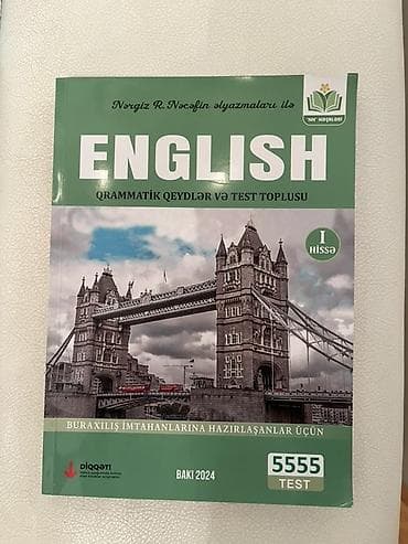 Testlər: Məhsul: “English – Qrammatik qeydlər və test toplusu” (I hissə) Nəşr — 1