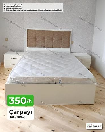 intex matras: Çarpayı – 160×200 sm - Mexanizm: açılan, bazalı (anbarlama üçün geniş — 1
