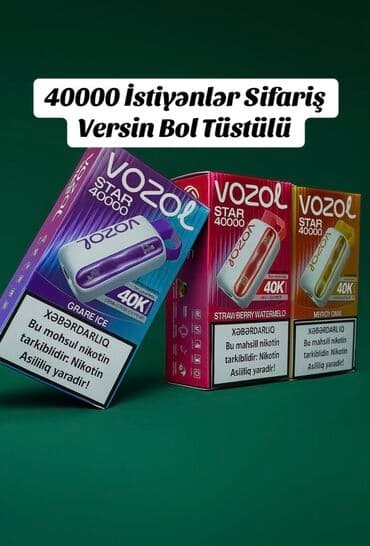 iqos iluma i: VOZOL Star 45000 birdəfəlik vape - Çəkim sayı: 45K (45.000 puf) - — 1