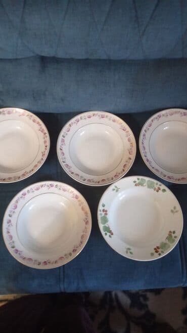 Boşqablar, rəng - Ağ, Farfor