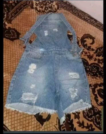 don qisa: Qadın geyim dəsti - Boz şort: Qalın parça, yüksək bel kəsimi. Ön — 2