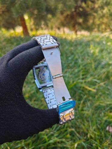 Eynəklər: Mega Endirimdə. Hər iki tərəfi şüşə olan kişi qol saatı. Batareyka — 2