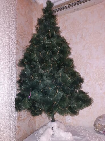 Горшки для растений: Süni şam ağacı - Realistik, sıx budaqlı süni şam (iynələri uzun və — 3