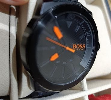 Qol saatları və aksesuarlar: Original Hugo Boss “BOSS Orange” kişi qol saatı - Rəng: mat qara — 2