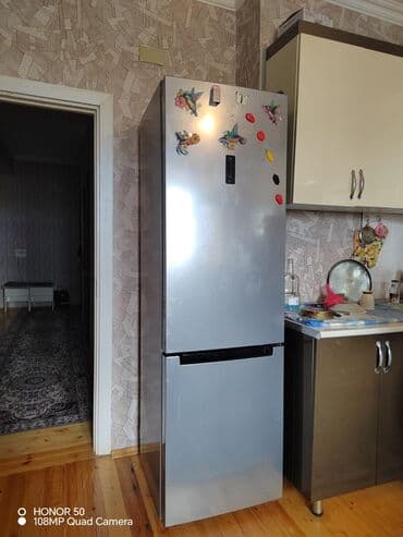 Aspiratorlar: İşlənmiş 2 qapılı Indesit Soyuducu Satılır, rəng - Boz, Dispenserli — 1