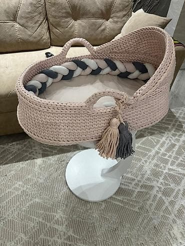 Детская корзинка для сна с косичкай, uşaq zənbili — 3
