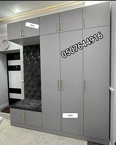 Düz dolab, Dəhliz üçün, Qarderob, Açılan, Korpuslu, 2 qapılı