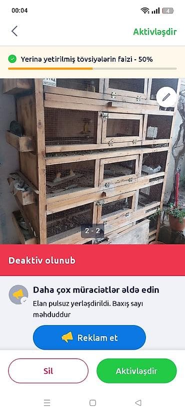 Digər heyvanlar: Çoxmertebəli taxta qəfəs sistemi - Material: möhkəm taxta karkas, ön — 2