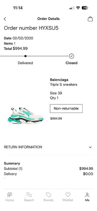 orginal canta: Balenciaga Triple S Original 39 ölçü Farfetch 100% Orijinal — 6
