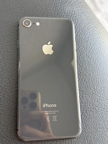 apple iphone 14 pro: IPhone 8, 64 GB, Qara, Barmaq izi — 1