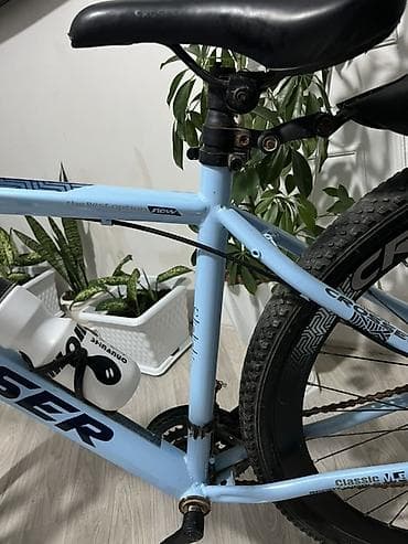 Crosser dağ velosipedi - Rəng: açıq mavi, loqotipli dizayn - Çərçivə — 2
