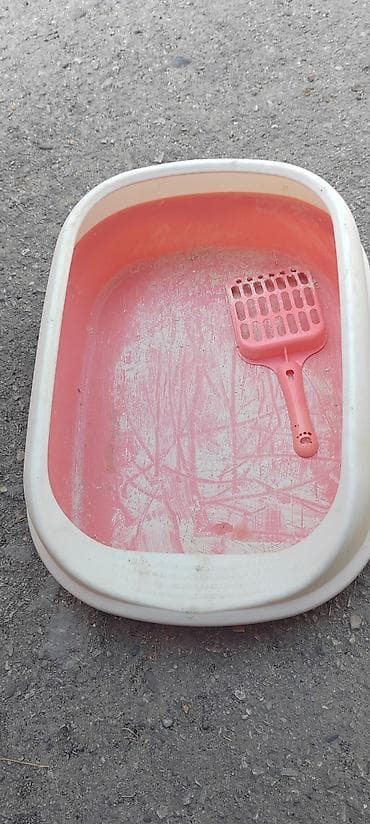 qara mal: Məhsul: Pişik tualeti qabı və kürəciyi - Material: davamlı plastik - — 1