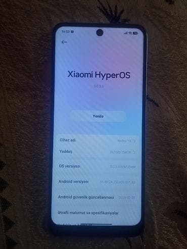 balaca dondurucu: Redmi 13, 256 GB, rəng - Mavi, Face ID — 2