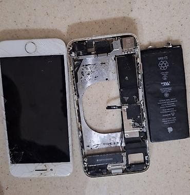 IPhone ehtiyat hissələri paketi Təsvir: iPhone 8 ağ rəng, ekranda