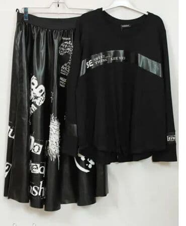 Костюм новый Турция,эко кожаразм54-56. фирма Darkwin.Dəst yenidir