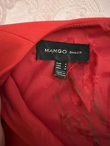 Məhsul: Mango Basics qolsuz paltar - Rəng: Canlı qırmızı(baha alinib — 3