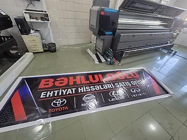 Reklam, çap: Banner vinil çapı,hər növreklam xidmətləri.Buklet diklet flayer.İşıqlı — 2