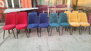 Mətbəx üçün, Qatlanmayan, rəng - Qırmızı Stul