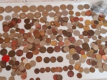 ball10 loto.com: Böyük qarışıq dünya sikkələri kolleksiyası1000 -ə yaxın pul sikkəsi - — 1