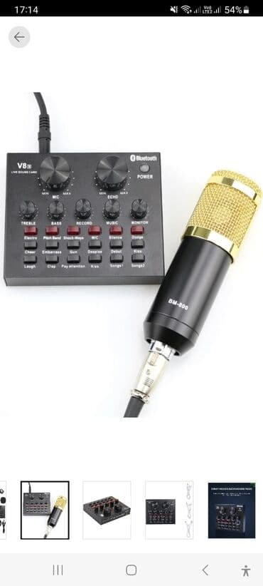 Mikrofonlar: Yeni Simsiz (Bluetooth), Simli, Radio Mikrofon Pulsuz çatdırılma, Rayonlara çatdırılma — 6